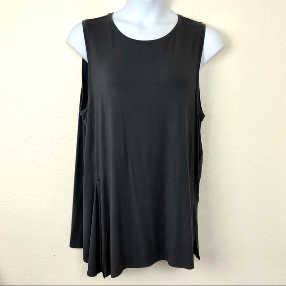 NWOT FABLETICS Tunic Top Alia Tied Tank Grey - Picture 6 of 6